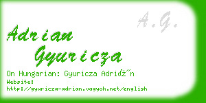 adrian gyuricza business card